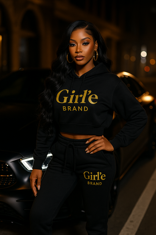 Girl’e Jogger Set (Black • Hot Pink • Mocha) – Pre-Order