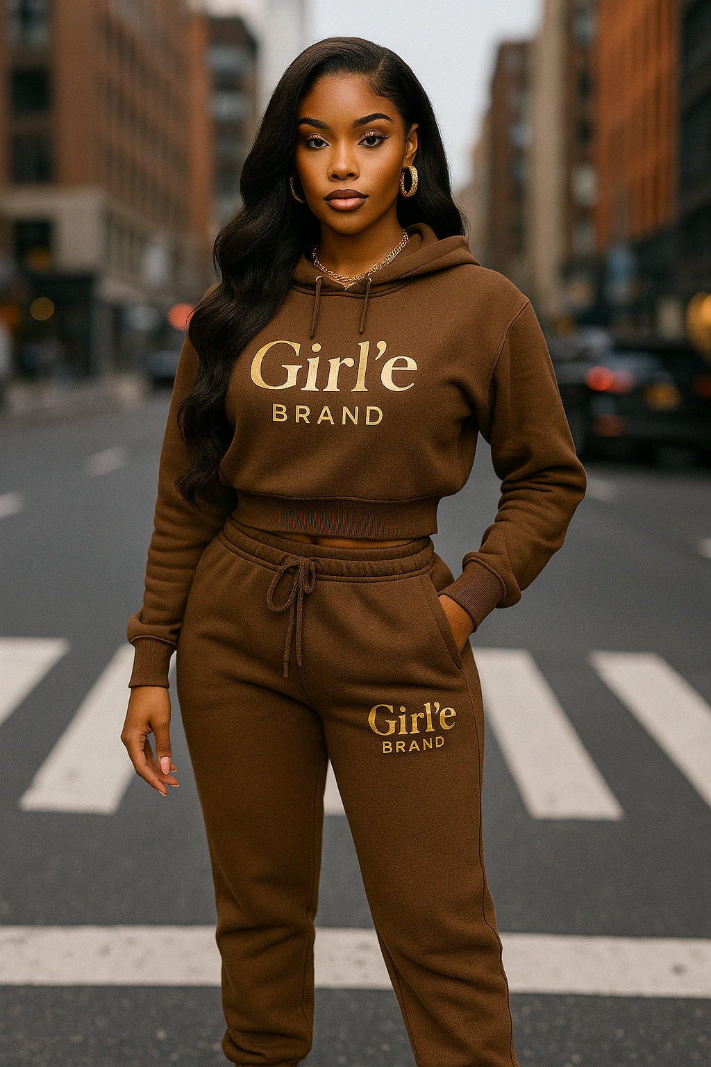 Girl’e Jogger Set (Black • Hot Pink • Mocha) – Pre-Order