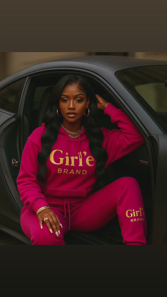 Girl’e Jogger Set (Black • Hot Pink • Mocha) – Pre-Order